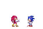 knux in a fight with sonic